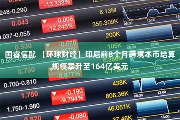 国睿信配 【环球财经】印尼前8个月跨境本币结算规模攀升至164亿美元