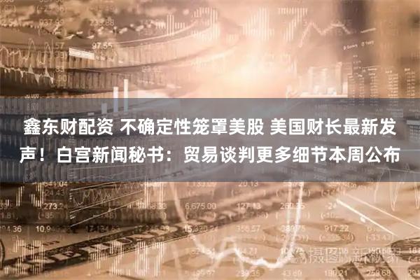 鑫东财配资 不确定性笼罩美股 美国财长最新发声！白宫新闻秘书：贸易谈判更多细节本周公布