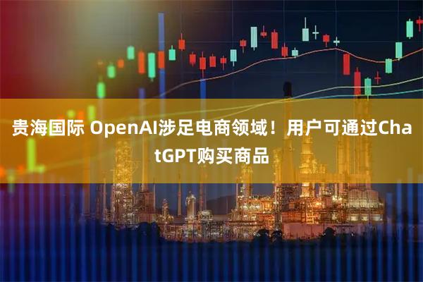 贵海国际 OpenAI涉足电商领域！用户可通过ChatGPT购买商品